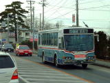 八戸市内に入って、一番先に市営バスとすれ違いました。